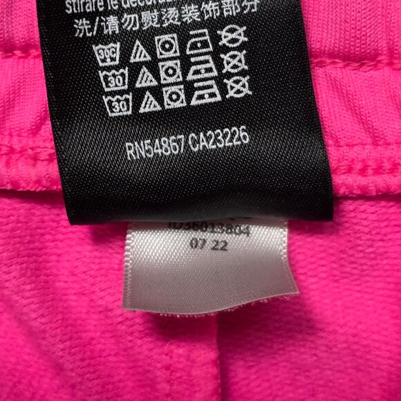 PINK Active Sweatpants Women L Pink Drawstring Wide Leg Athleisure - Picture 4 of 7